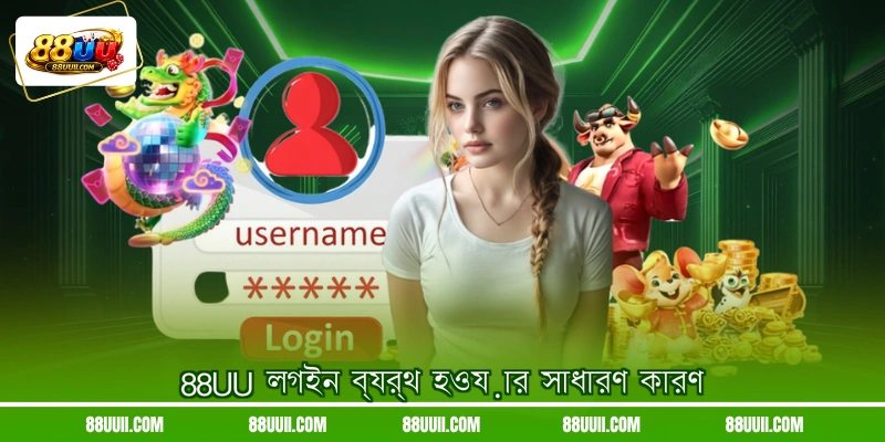 88UU লগইন ব্যর্থ হওয়ার সাধারণ কারণ