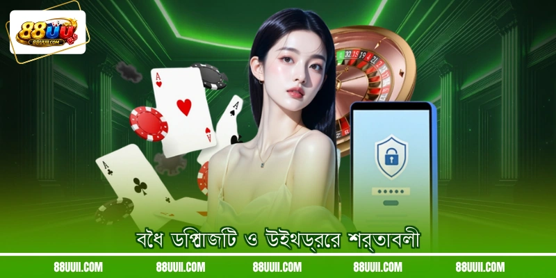 বৈধ ডিপোজিট ও উইথড্রের শর্তাবলী