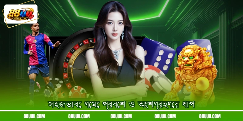 সহজভাবে গেমে প্রবেশ ও অংশগ্রহণের ধাপ